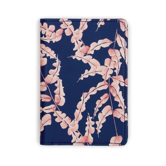 Christian Lacroix Wakamme Passport Holder, Tan/Pink/Blue, NWT - Picture 1 of 3